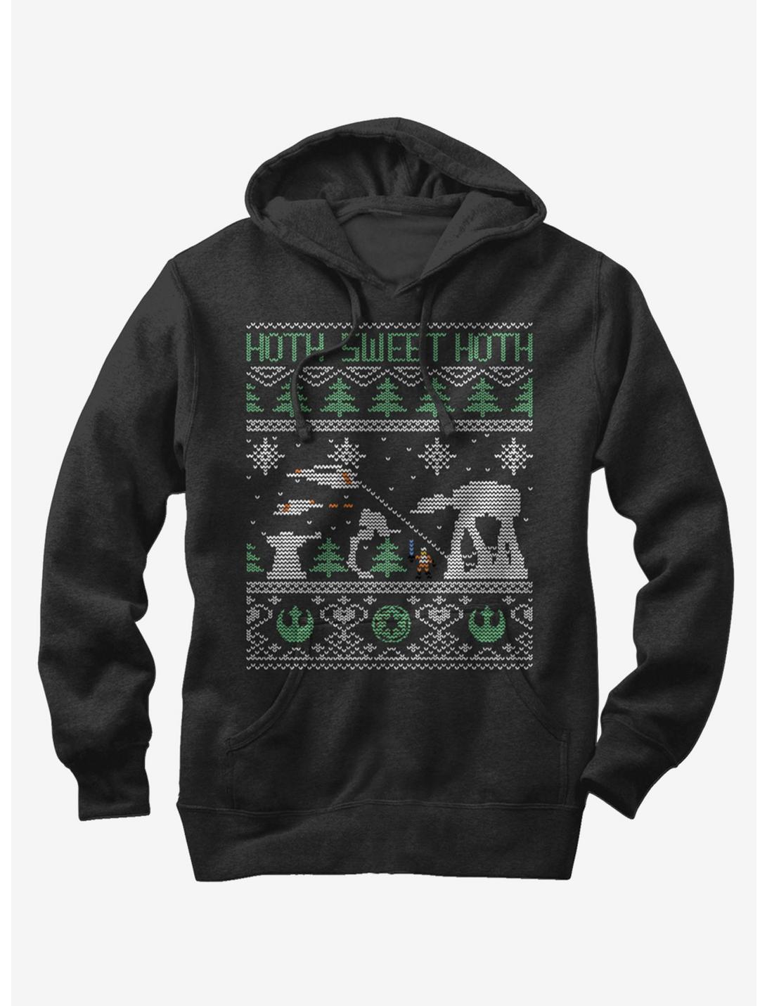 Star Wars Hoth Sweet Hoth Ugly Christmas Sweater Hoodie, BLACK, hi-res