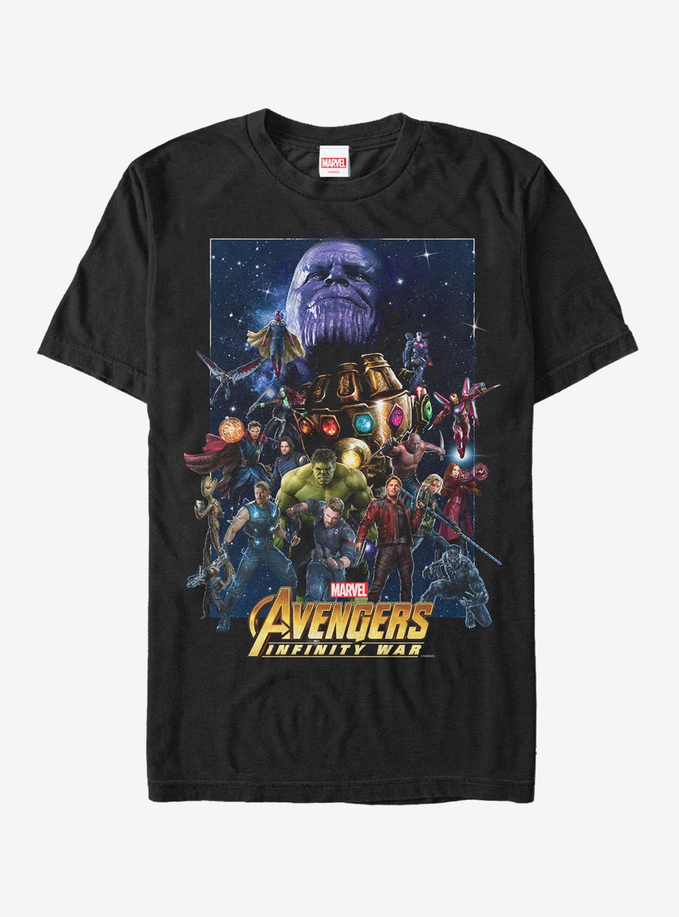 Marvel Avengers: Infinity War Character Collage T-Shirt, BLACK, hi-res