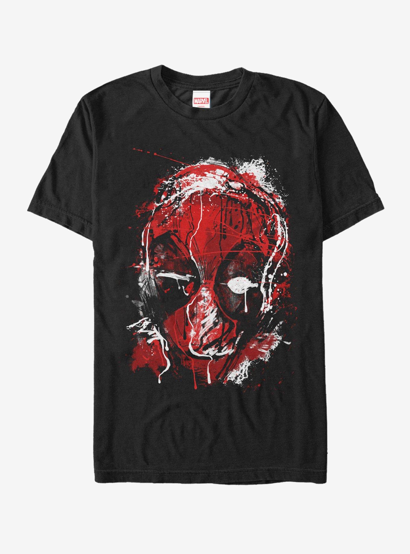 Marvel Deadpool Drip Art T-Shirt, BLACK, hi-res