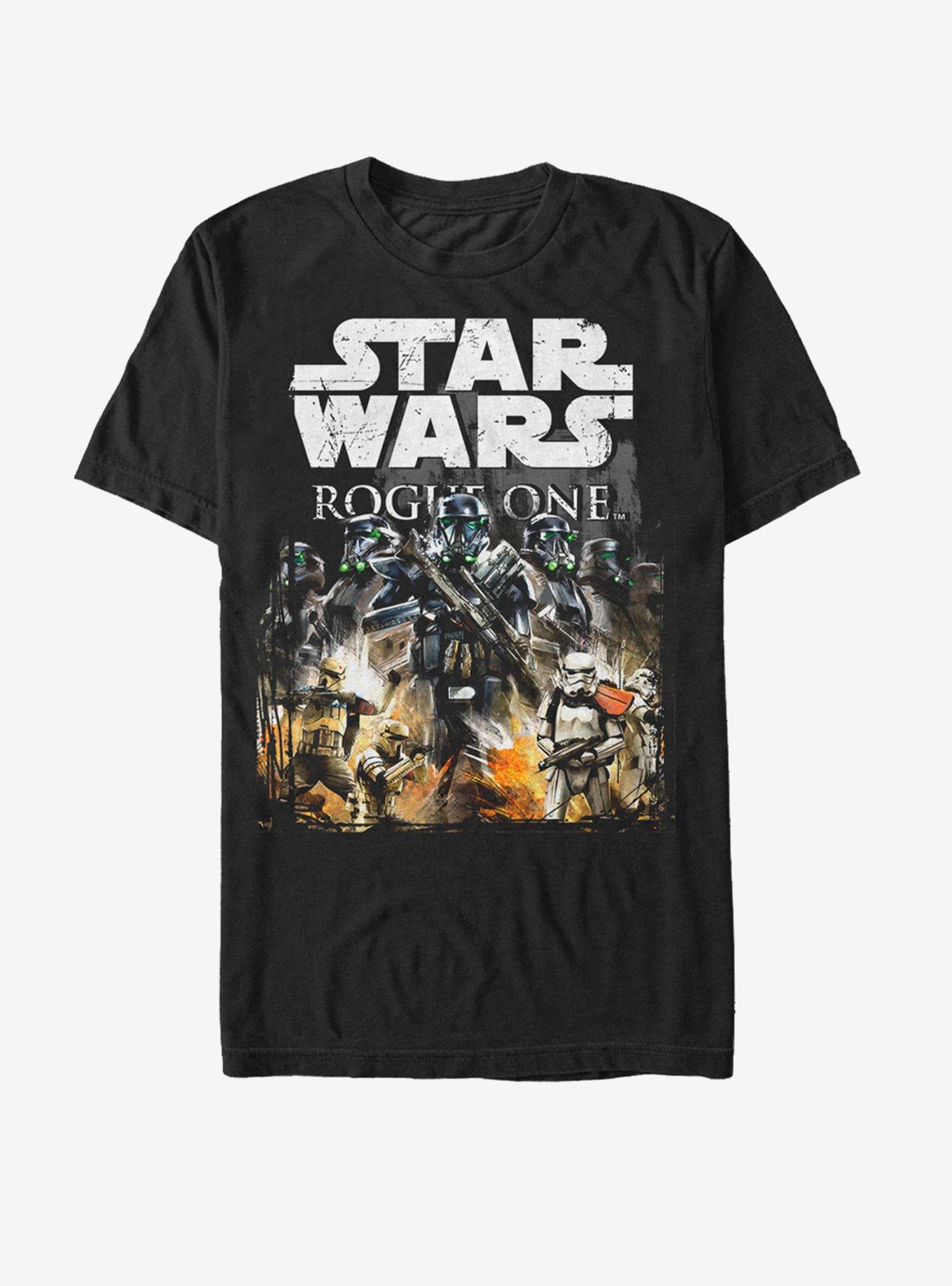 Star Wars Death Trooper Scene T-Shirt, BLACK, hi-res