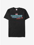 Marvel Guardians of the Galaxy Vol. 2 Logo T-Shirt, BLACK, hi-res