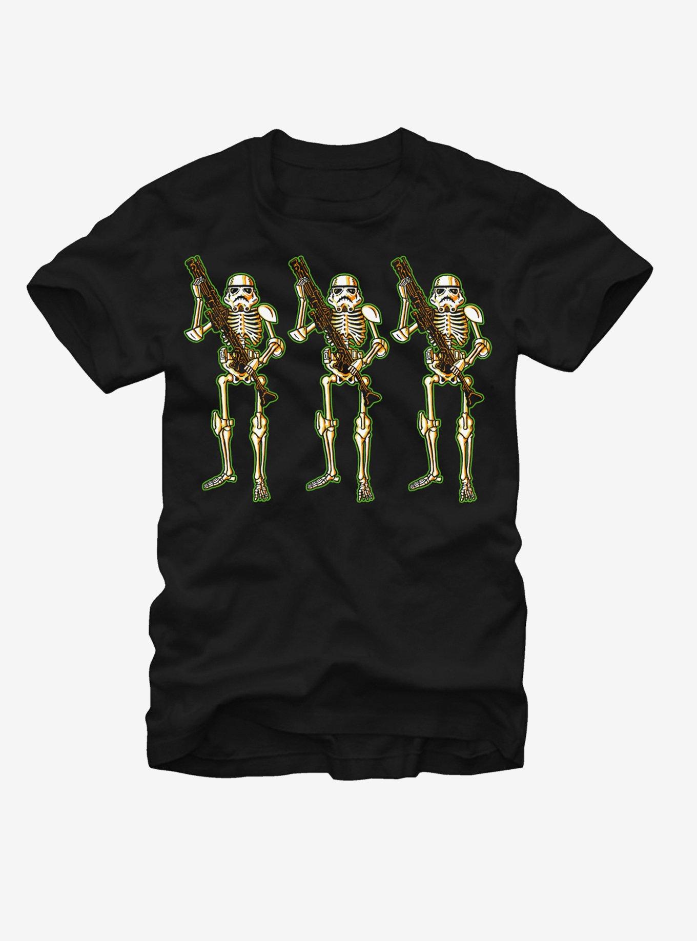 Star Wars Halloween Stormtrooper Skeletons T-Shirt, BLACK, hi-res