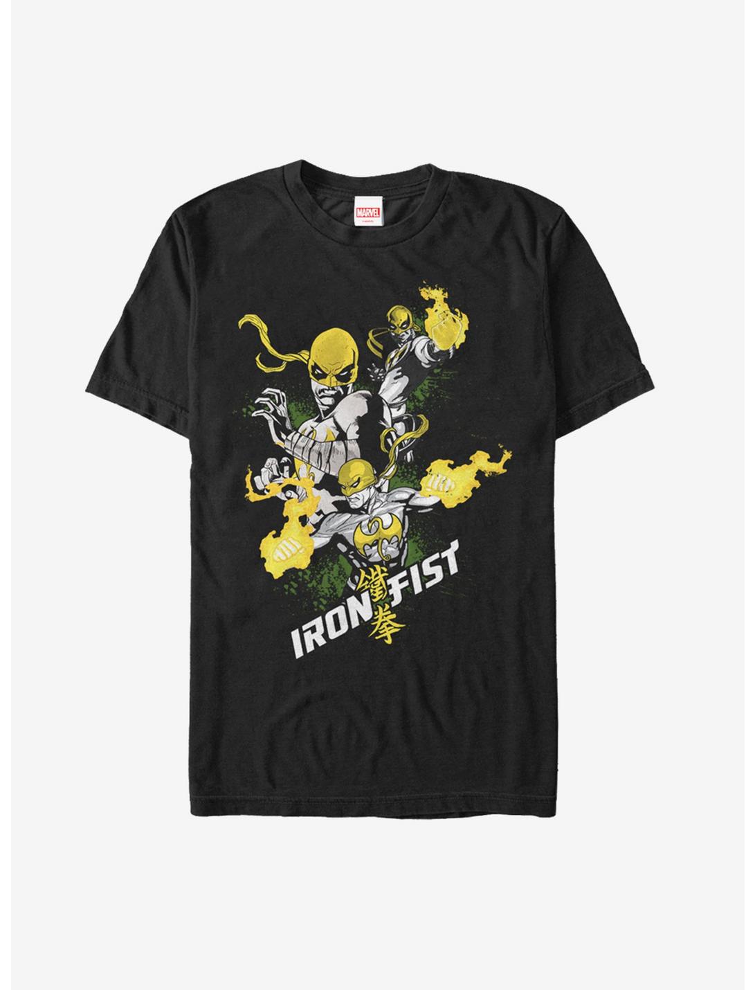 Marvel Iron Fist Powerful T-Shirt, BLACK, hi-res