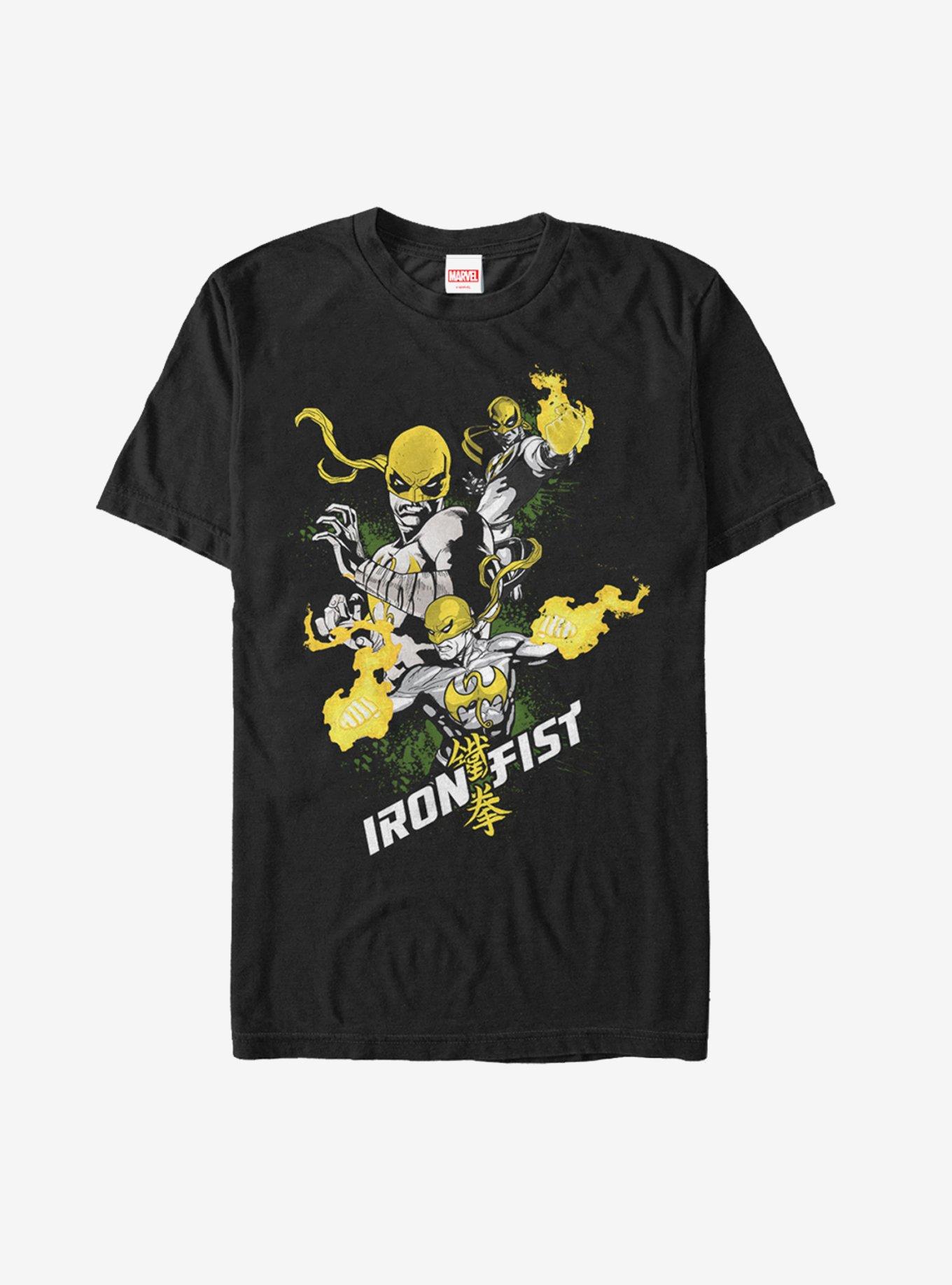 Marvel Iron Fist Powerful T-Shirt, BLACK, hi-res