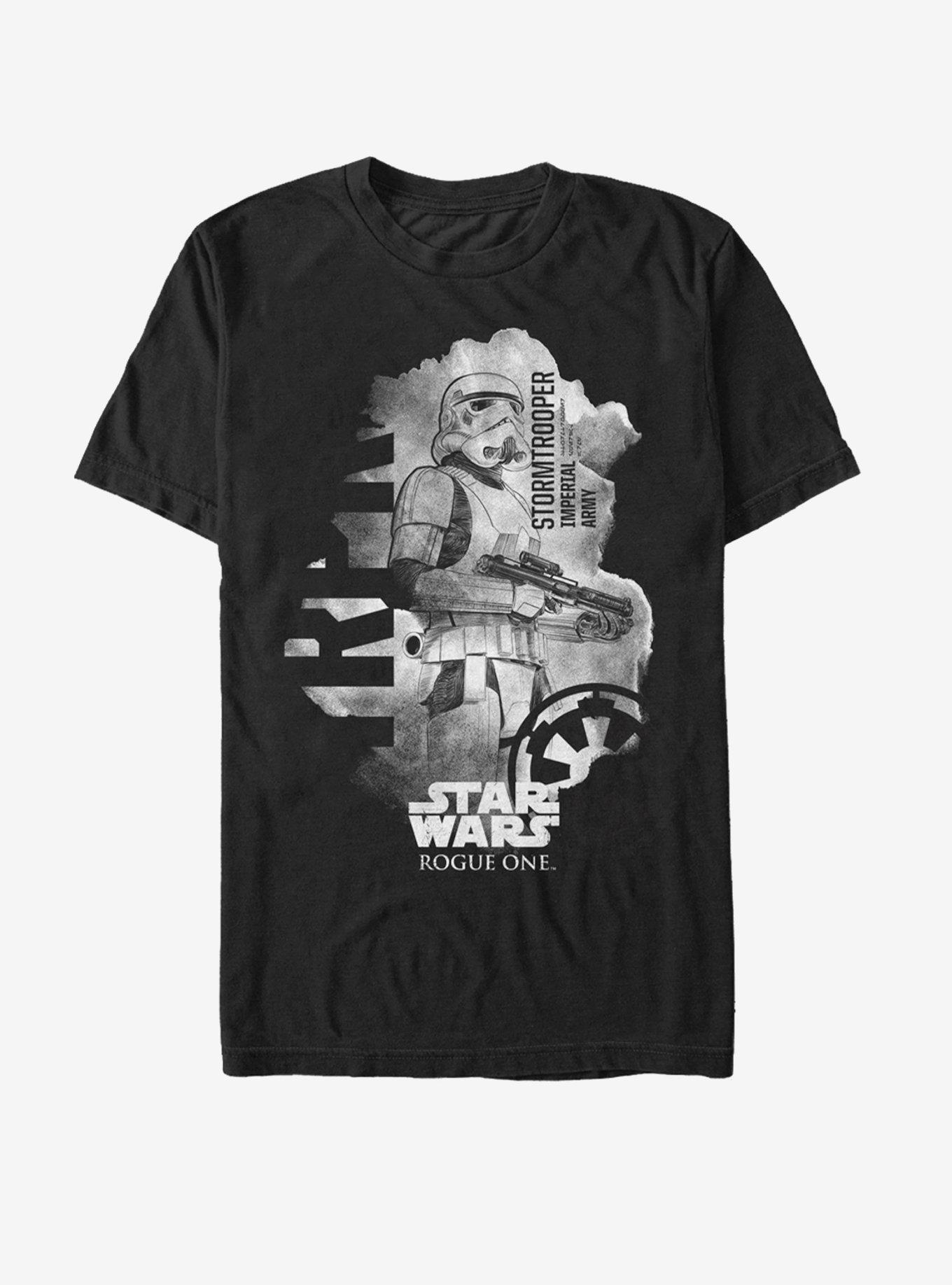 Star Wars Stormtrooper Ripped Page Print T-Shirt, BLACK, hi-res