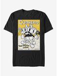 Cuphead Teamwork Poster T-Shirt, BLACK, hi-res