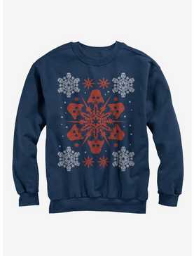 Star Wars Christmas Darth Vader Snowflake Sweatshirt, , hi-res