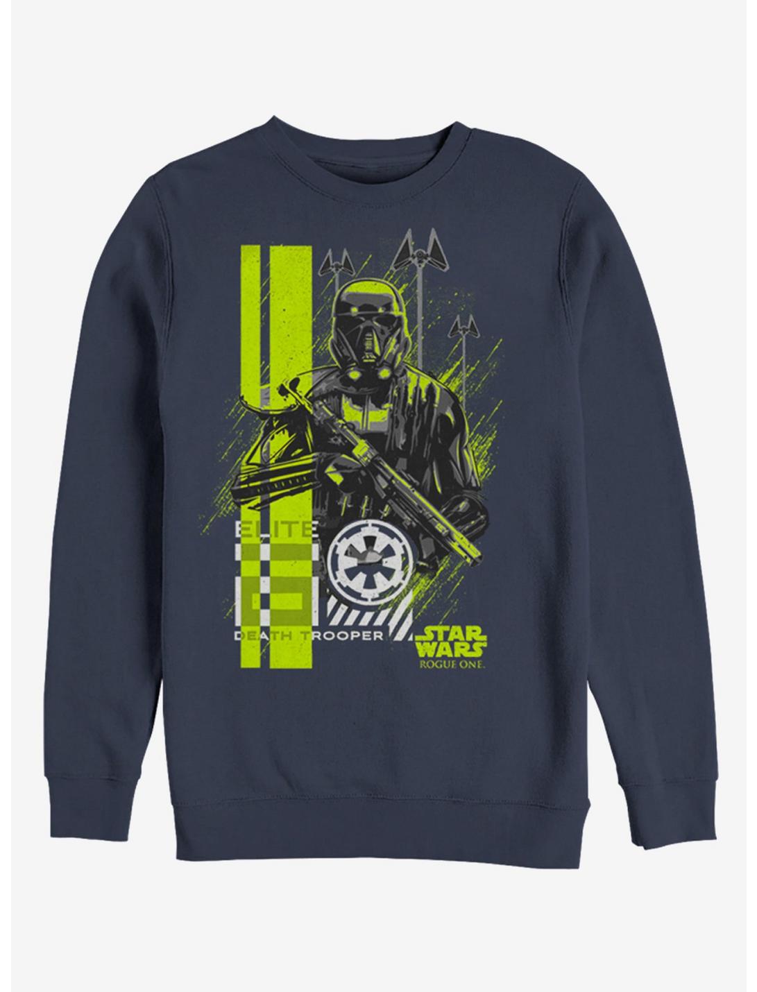 Star Wars Death Trooper Battle Stance Sweatshirt, NAVY, hi-res