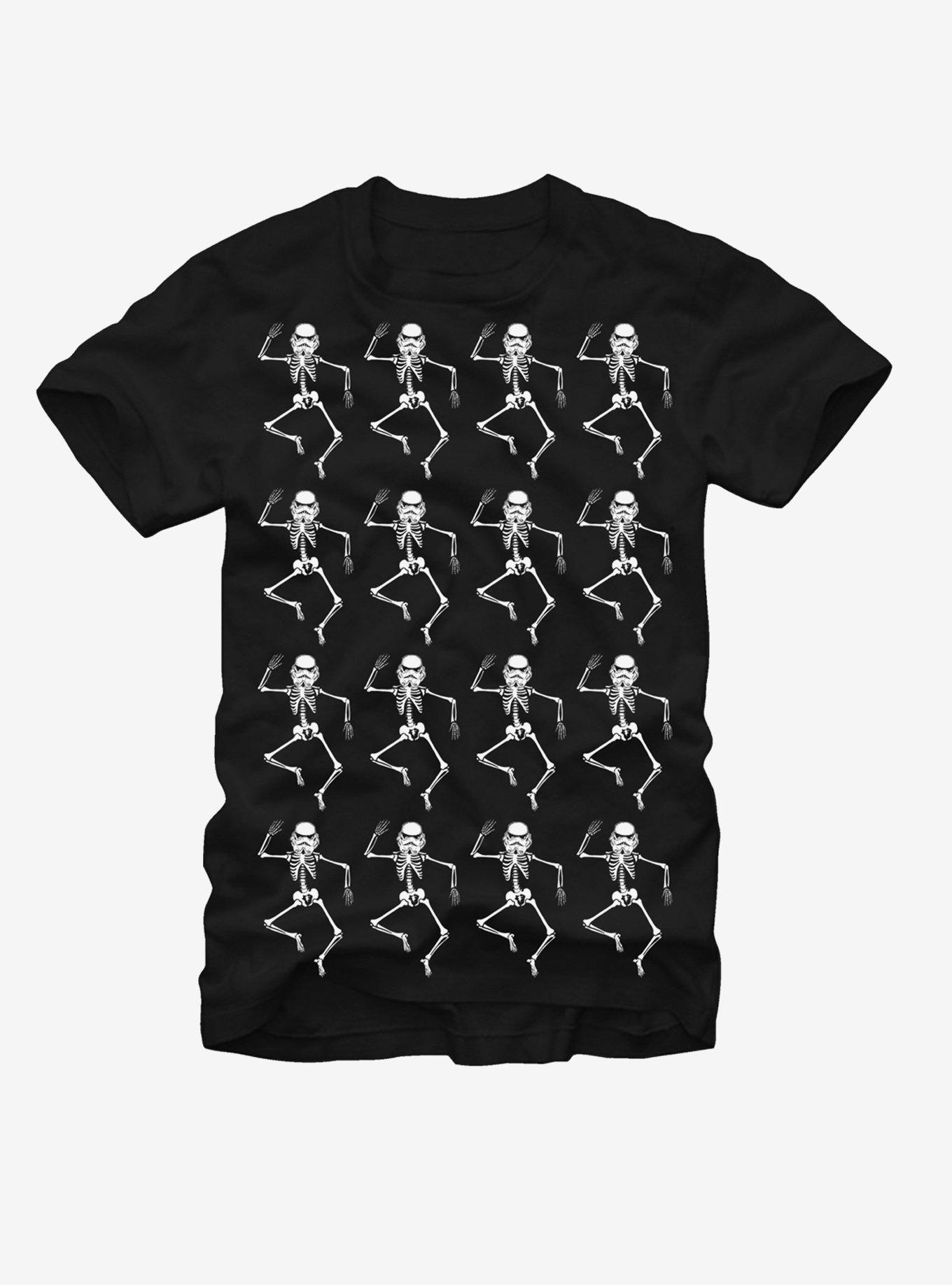 Star Wars Halloween Stormtrooper Bones T-Shirt, BLACK, hi-res