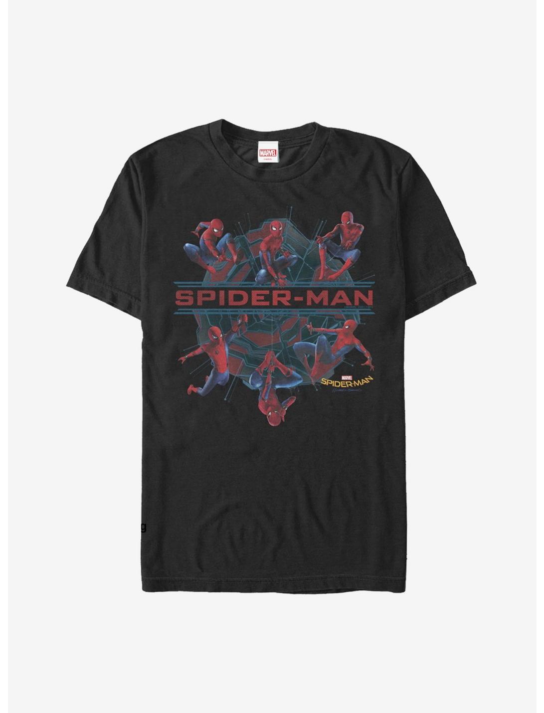 Marvel Spider-Man Homecoming Poses T-Shirt, BLACK, hi-res