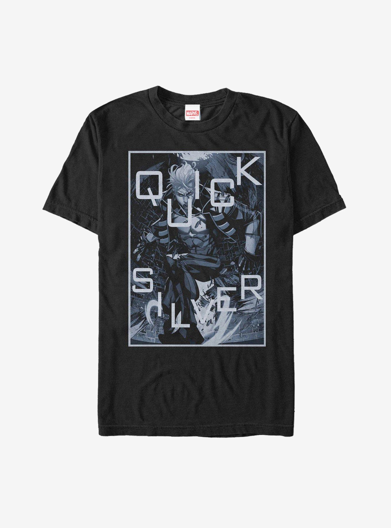 Marvel X-Men Quicksilver Portrait T-Shirt, BLACK, hi-res