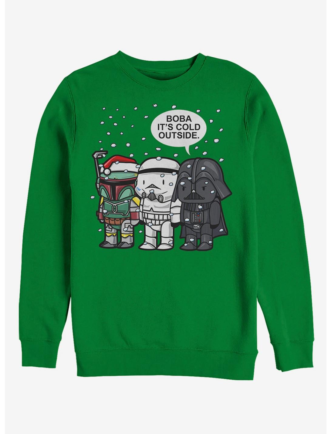 Star Wars Christmas Boba It's Cold Outside Sweatshirt, KELLY, hi-res