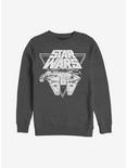 Star Wars Millennium Falcon Triangle Sweatshirt, CHAR HTR, hi-res