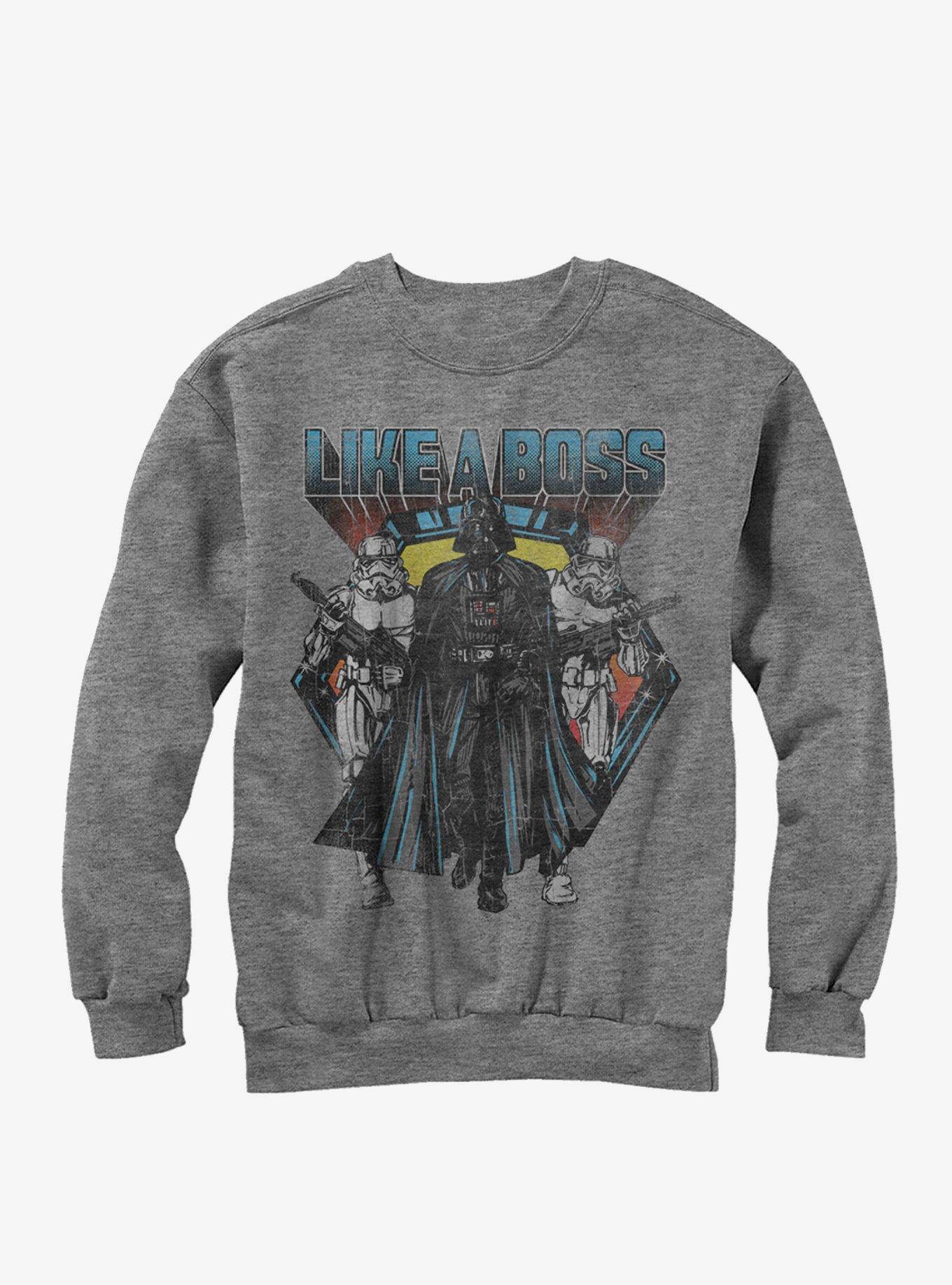 Star Wars Vader Like a Boss Sweatshirt, ATH HTR, hi-res