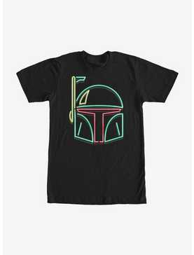Star Wars Boba Fett Neon Sign Helmet T-Shirt, , hi-res