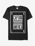 Marvel Captain America Calling Card T-Shirt, BLACK, hi-res