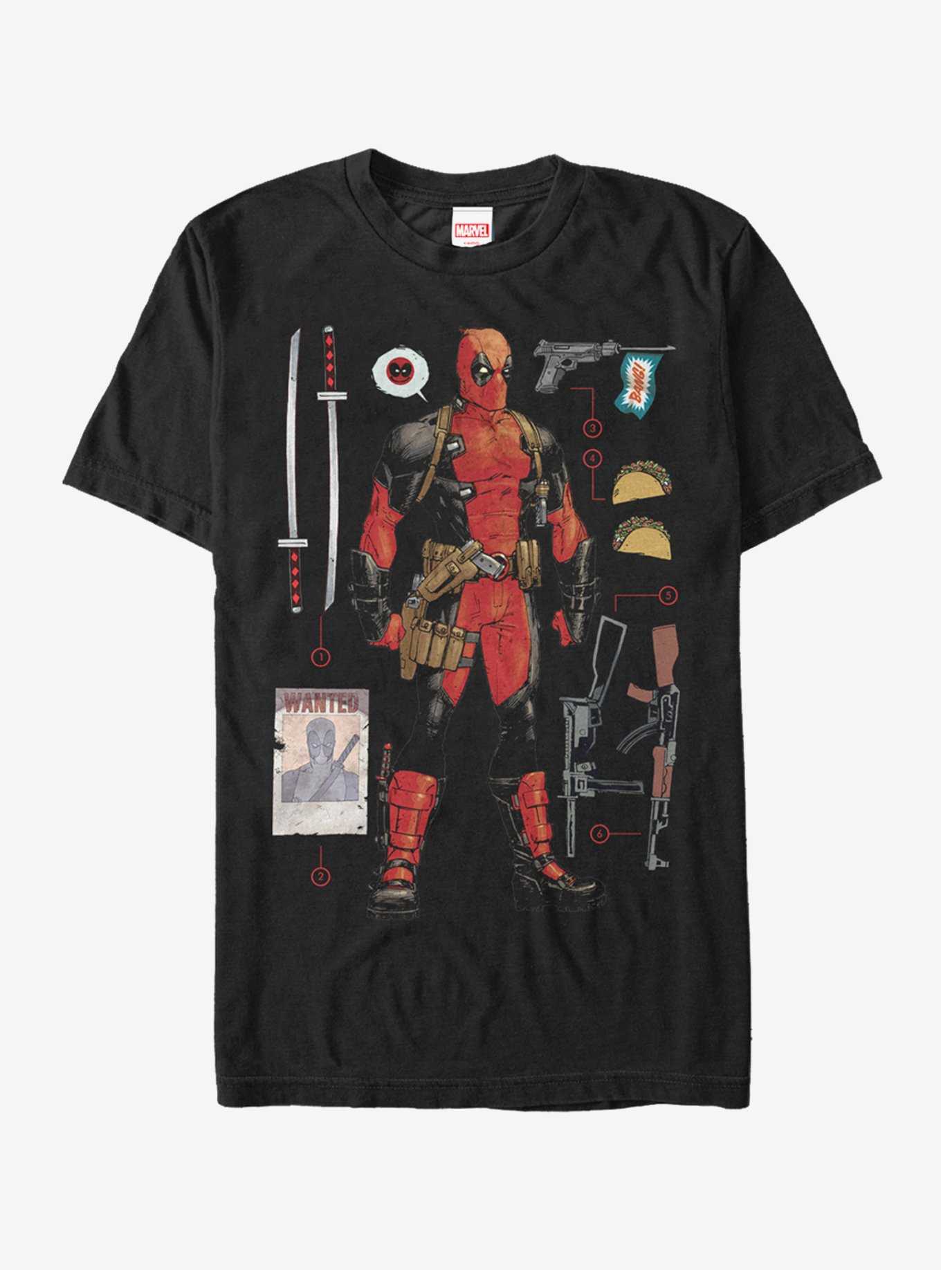 Tee-shirt Deadpool, Articles de fête> Déguisements et accessoires> Déguisements vente