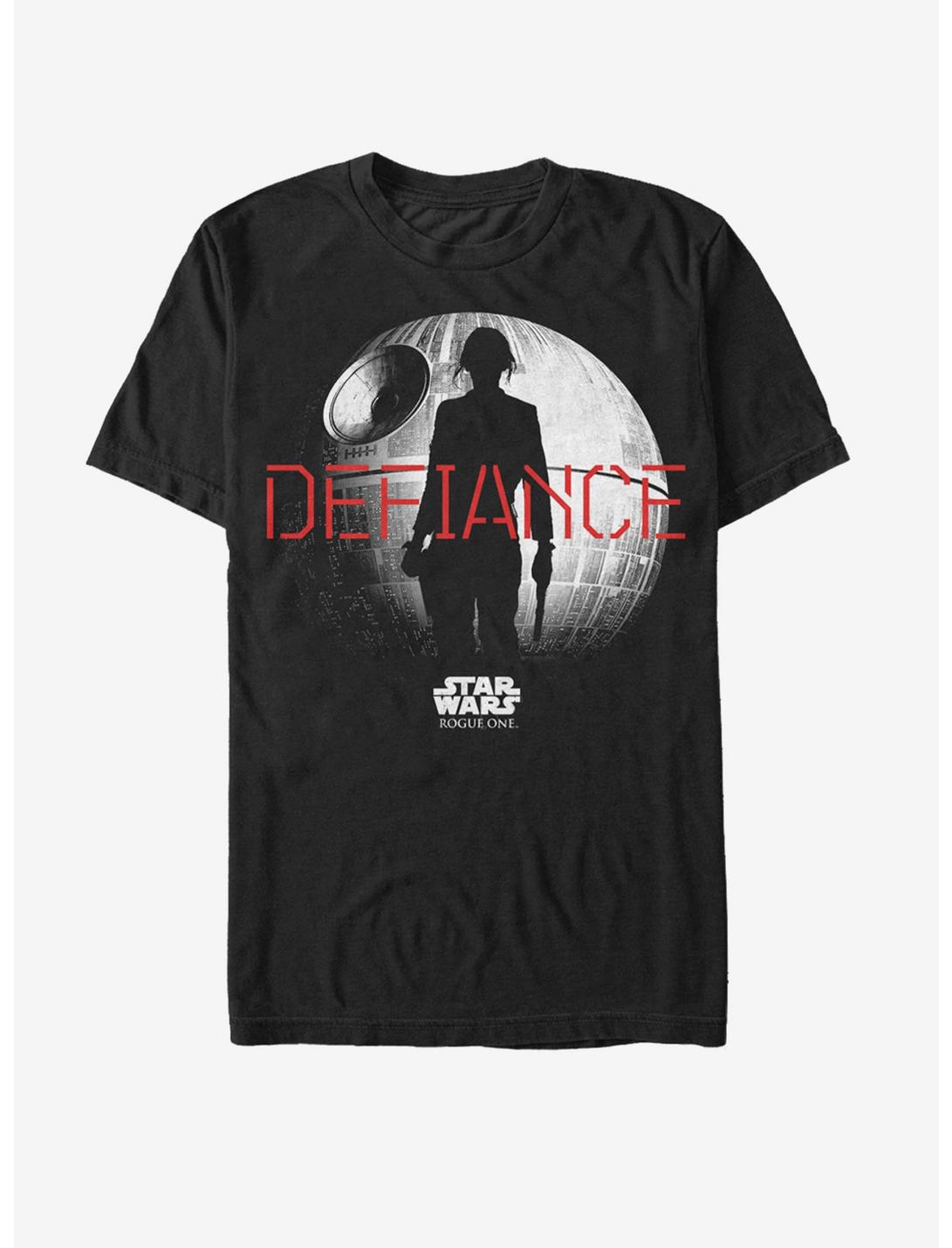 Star Wars Jyn Defiance Silhouette T-Shirt, BLACK, hi-res