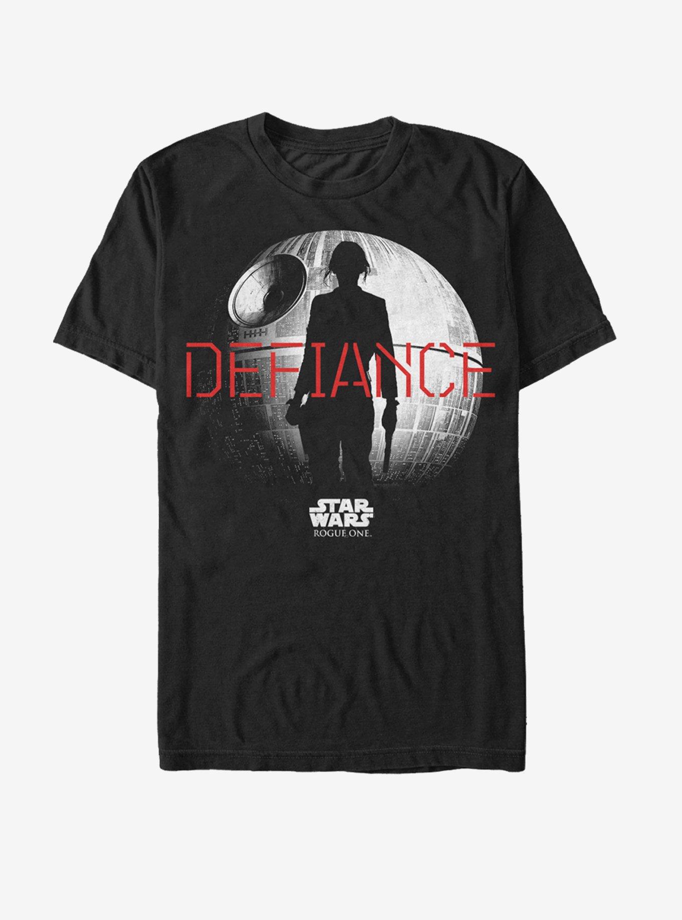Star Wars Jyn Defiance Silhouette T-Shirt, BLACK, hi-res