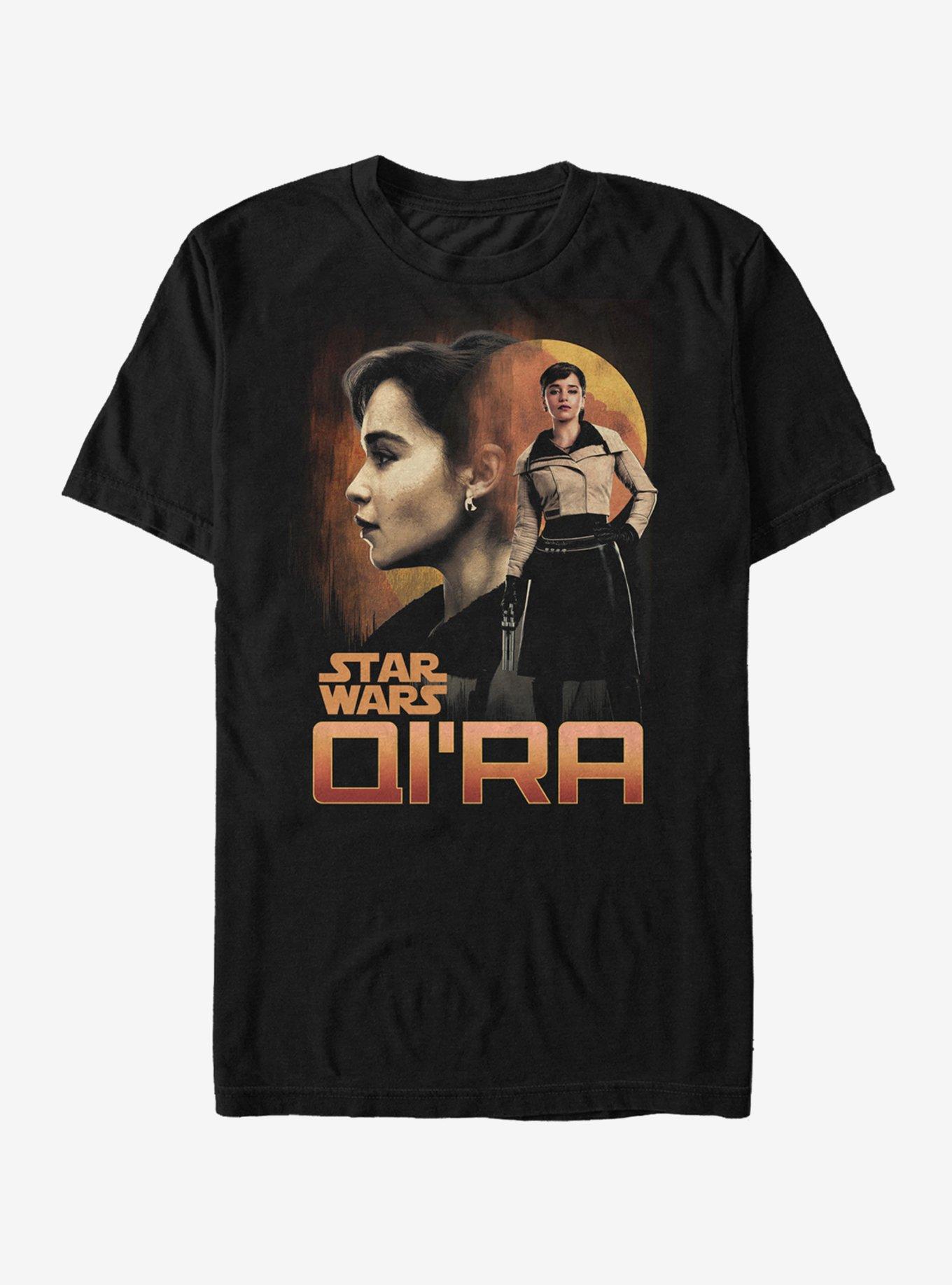 Star Wars Qi'ra Sunset T-Shirt, BLACK, hi-res