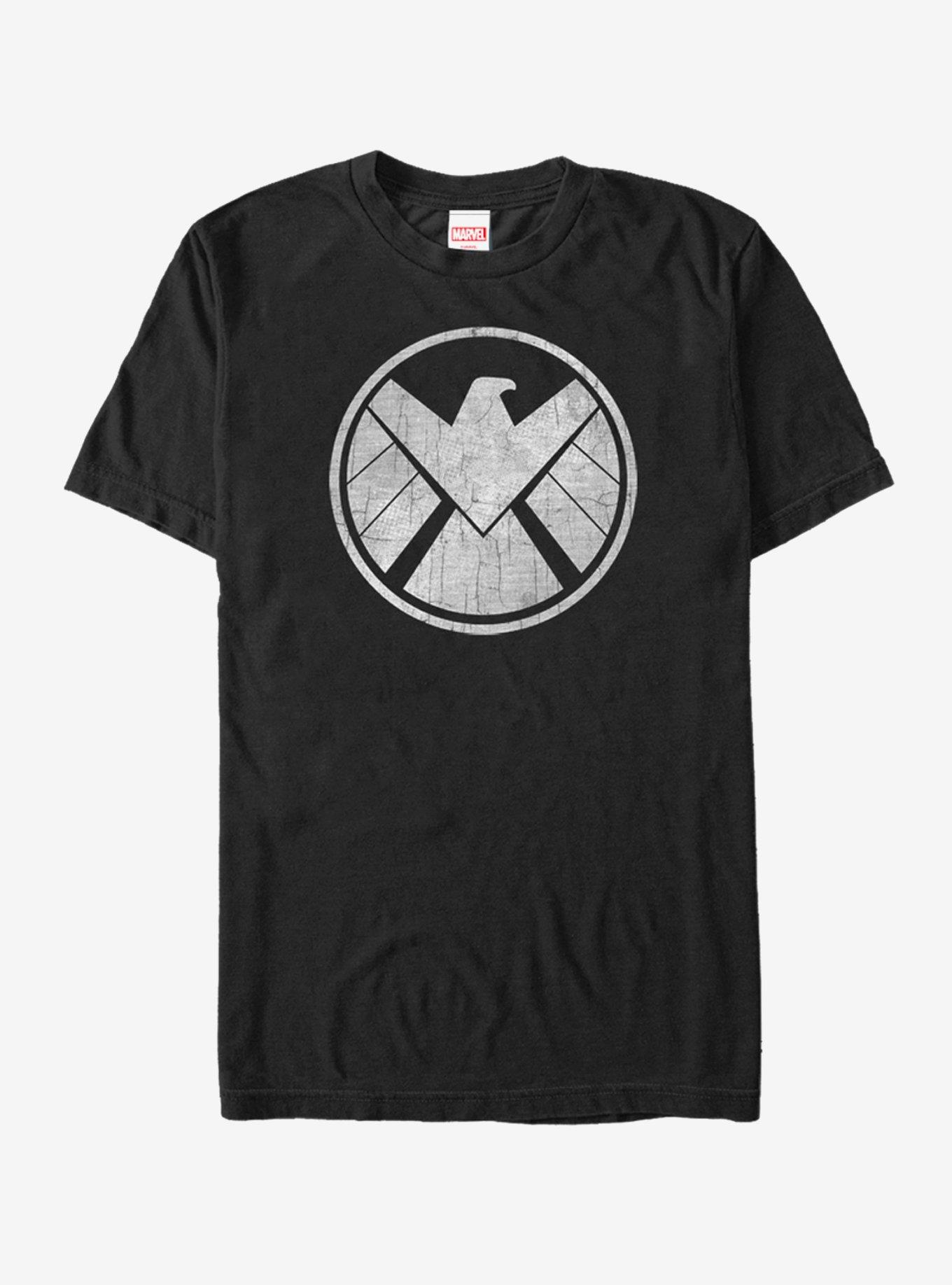 Marvel S.H.I.E.L.D Logo T-Shirt, BLACK, hi-res