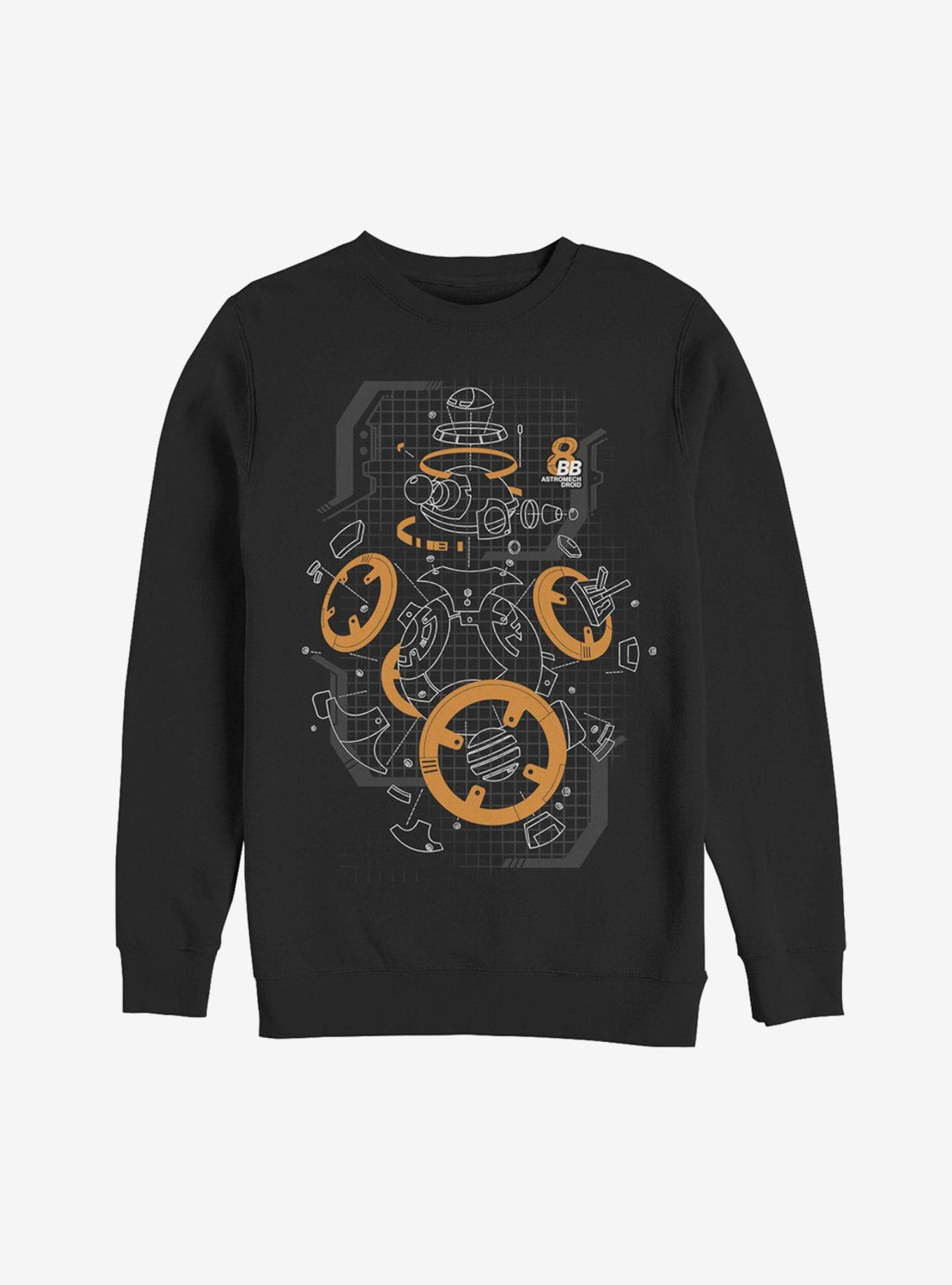 Star Wars BB-8 Deconstructed View Sweatshirt, BLACK, hi-res