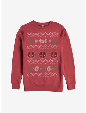Plus Size Marvel Deadpool Ugly Christmas Sweater Sweatshirt, , hi-res