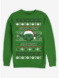 Star Wars Ugly Christmas Sweater Yoda Silent Night Sweatshirt, KELLY, hi-res