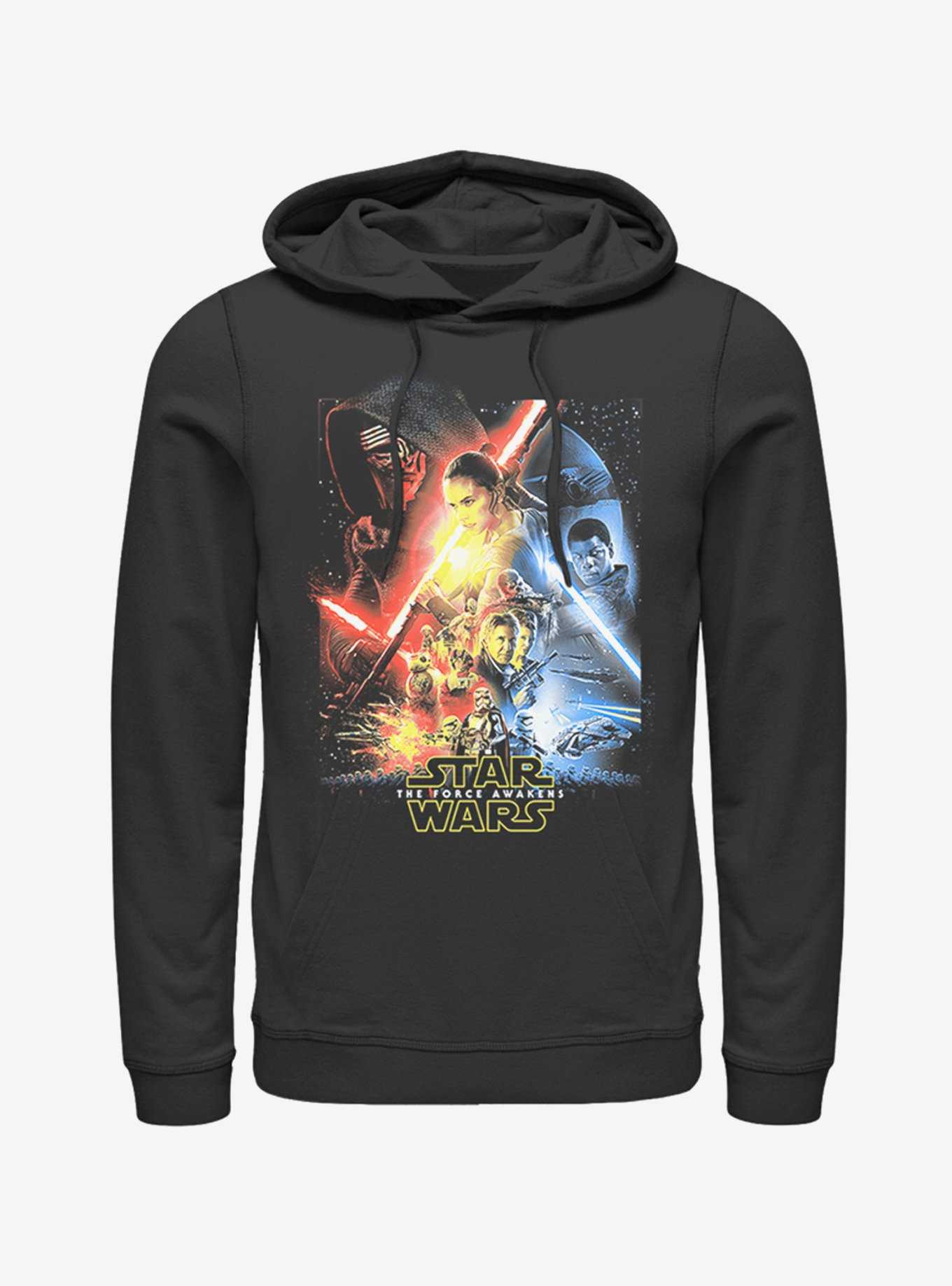 Star Wars Episode VII The Force Awakens Cool Poster Hoodie, , hi-res
