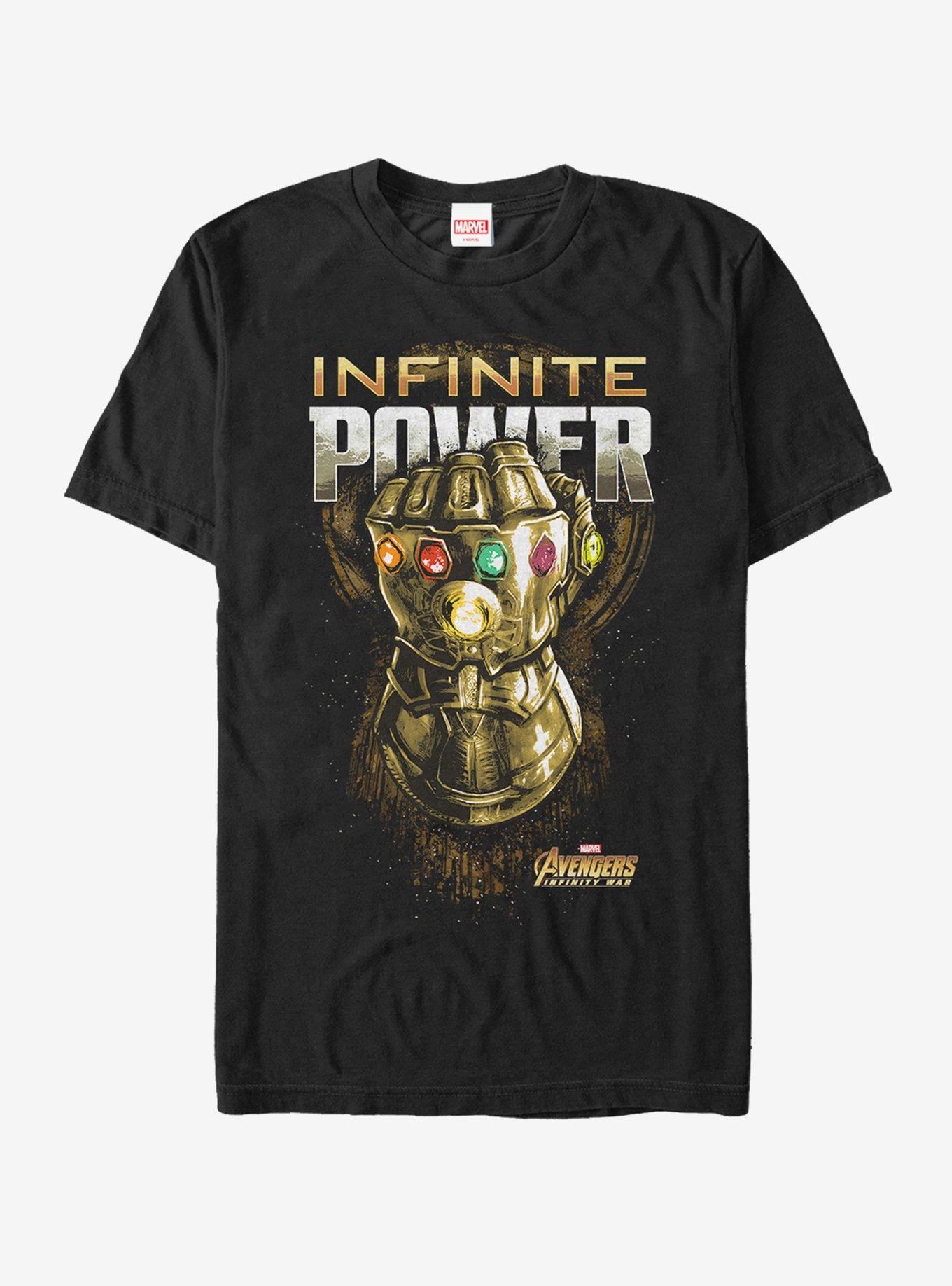 Marvel Avengers: Infinity War Infinite Power Glove T-Shirt, BLACK, hi-res