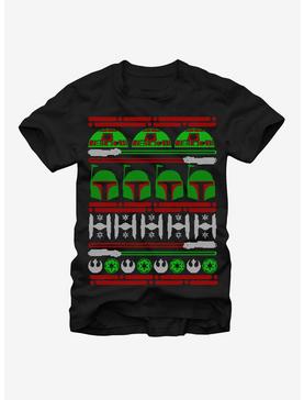 Star Wars Boba Fett Ugly Christmas Sweater T-Shirt, , hi-res