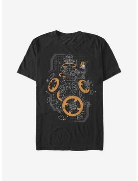 Plus Size Star Wars BB-8 Deconstructed View T-Shirt, , hi-res