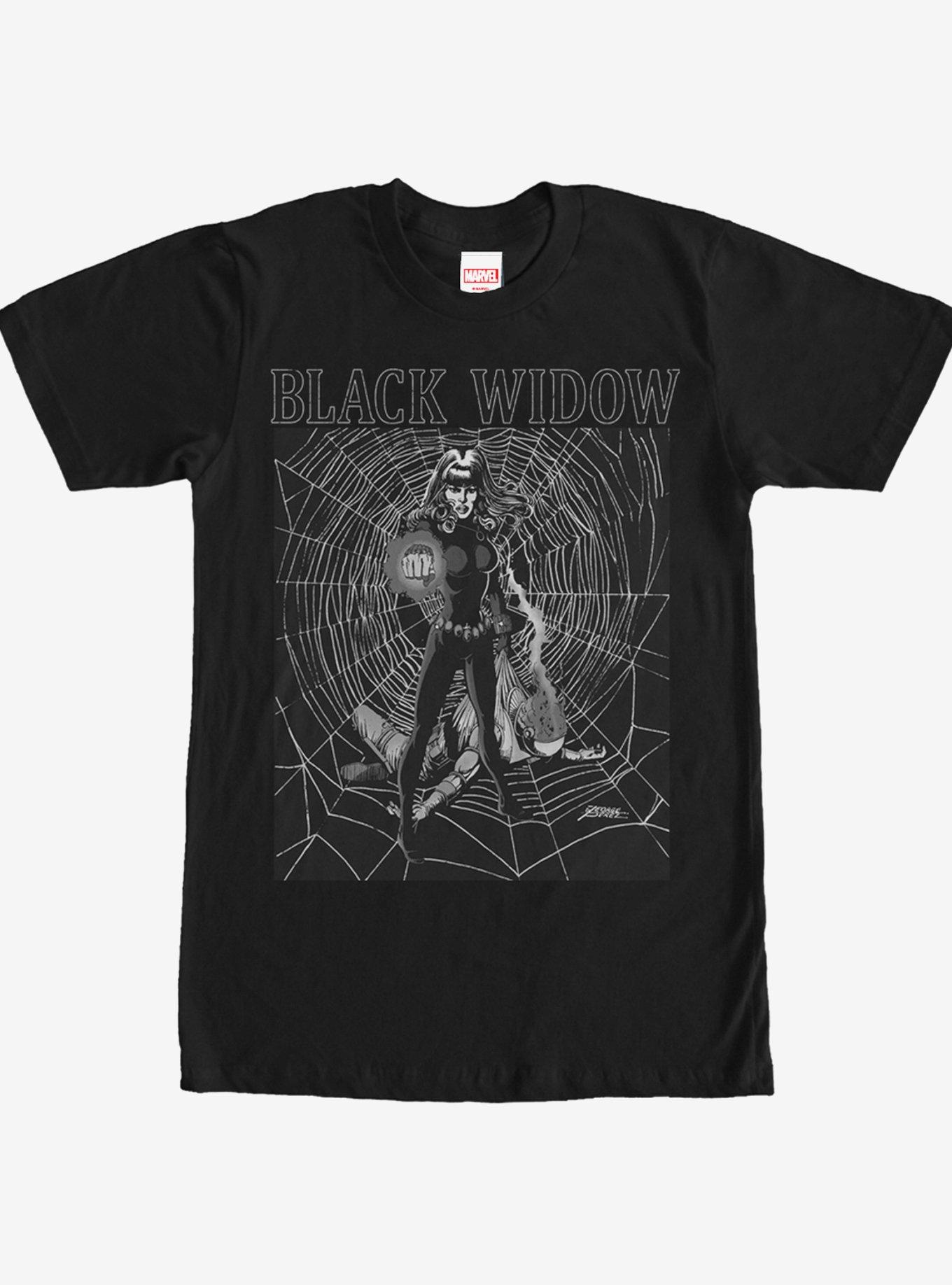 Marvel Black Widow Web T-Shirt, BLACK, hi-res