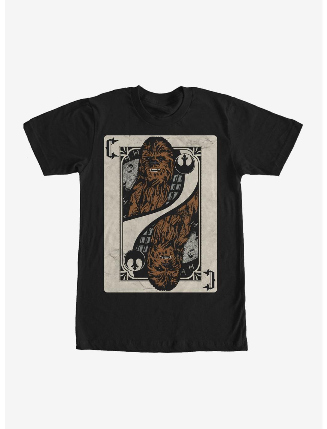 Star Wars Chewbacca Playing Card T-Shirt, BLACK, hi-res
