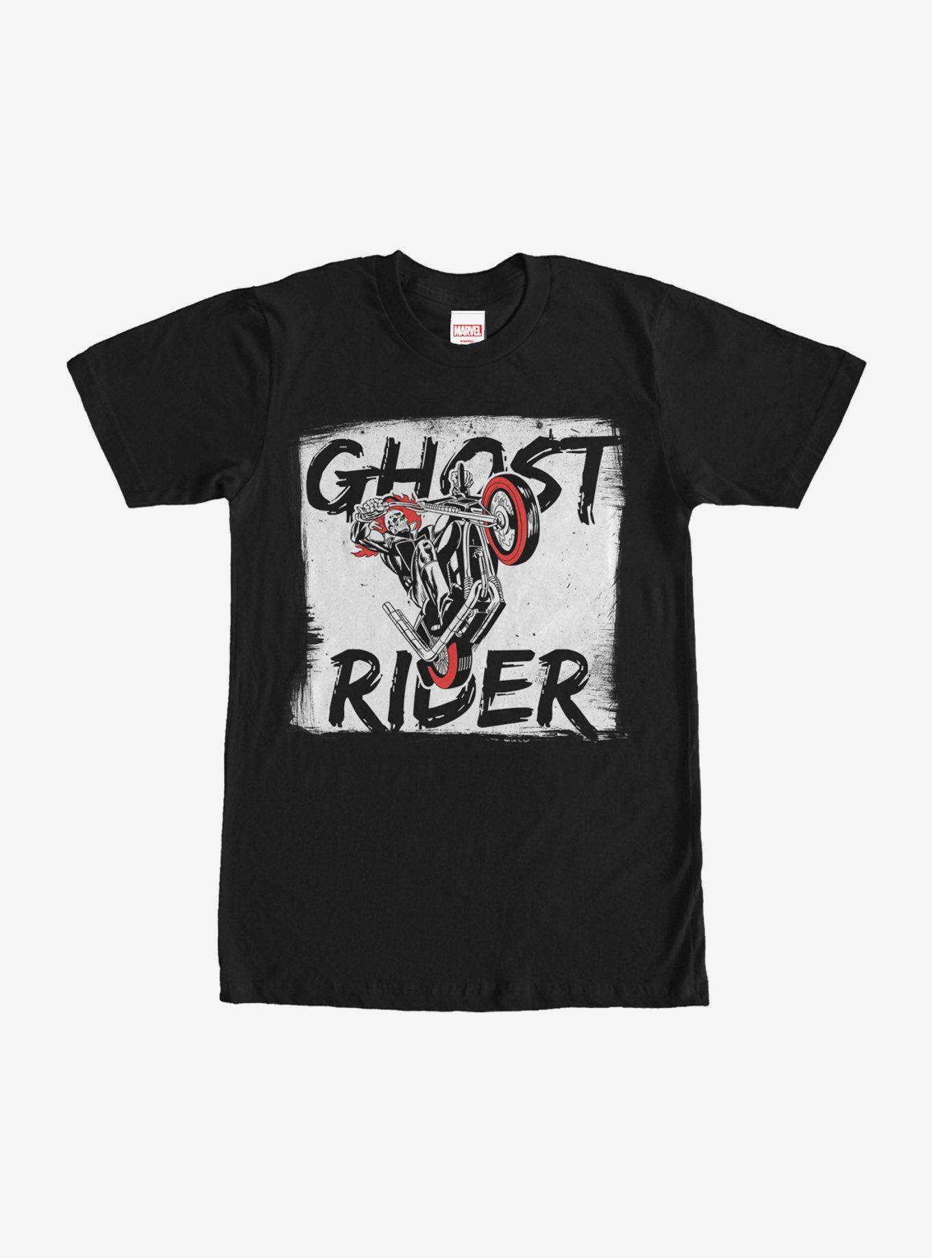 Marvel Ghost Rider Paint Print T-Shirt, BLACK, hi-res