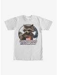 Marvel Guardians of the Galaxy Rocket Circle T-Shirt, WHITE, hi-res