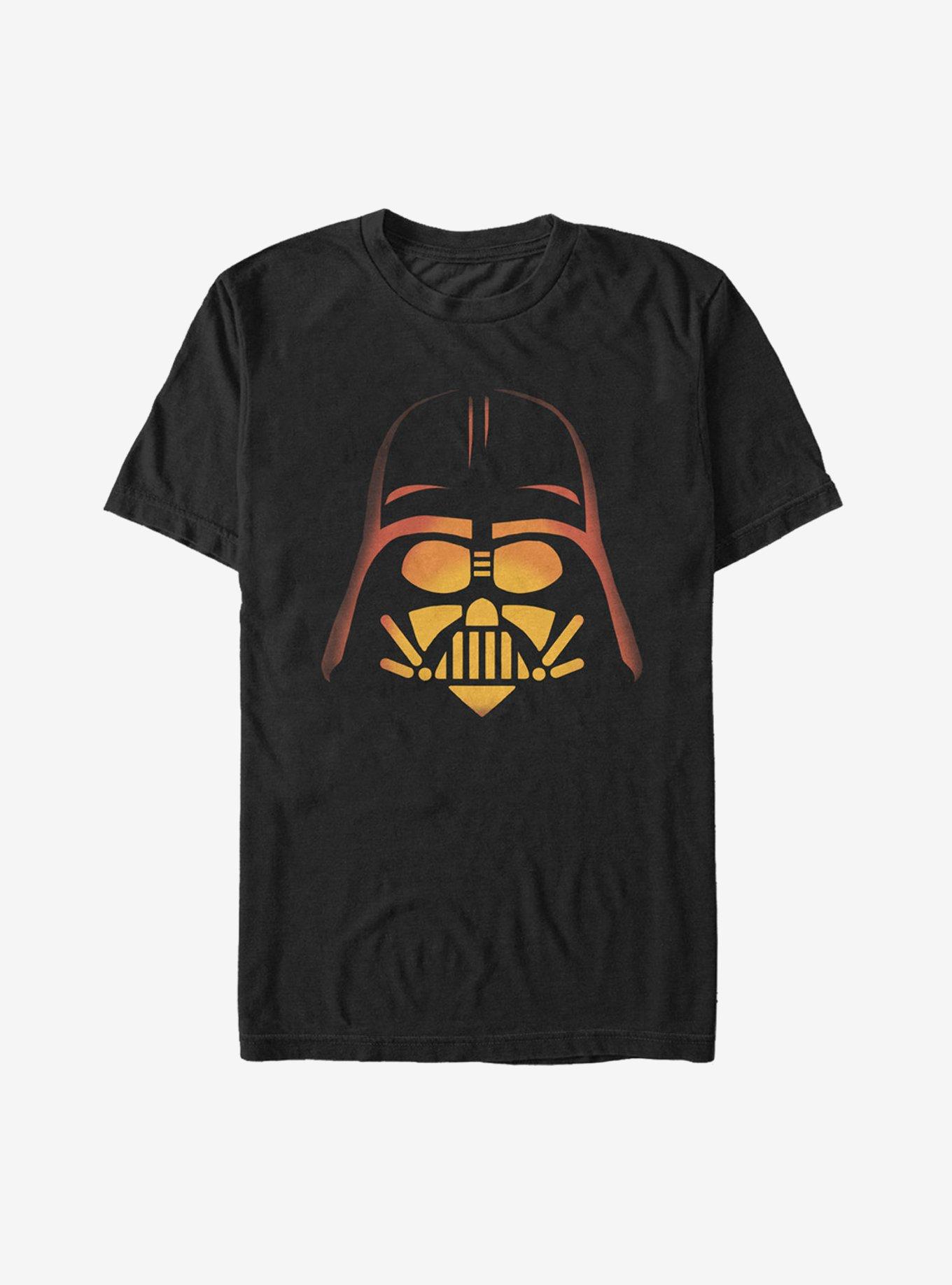 Star Wars Halloween Darth Vader Pumpkin T-Shirt, BLACK, hi-res