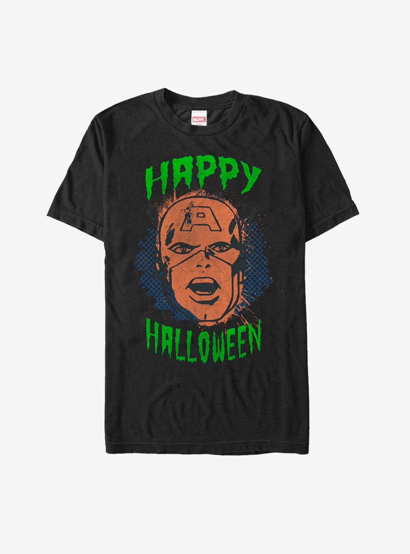 Marvel Happy Halloween Captain America T-Shirt, BLACK, hi-res