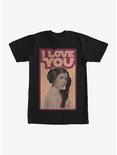 Star Wars Princess Leia Quote I Love You T-Shirt, BLACK, hi-res