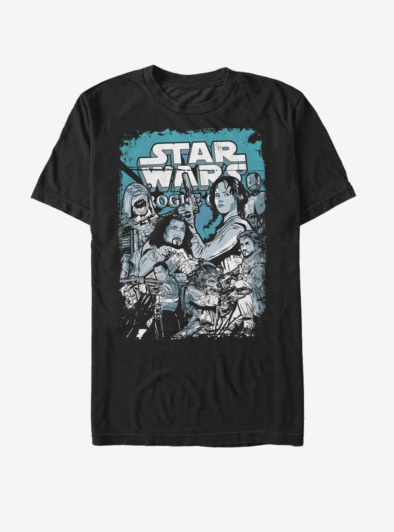 Star Wars Rebel Comic Book Print T-Shirt, BLACK, hi-res