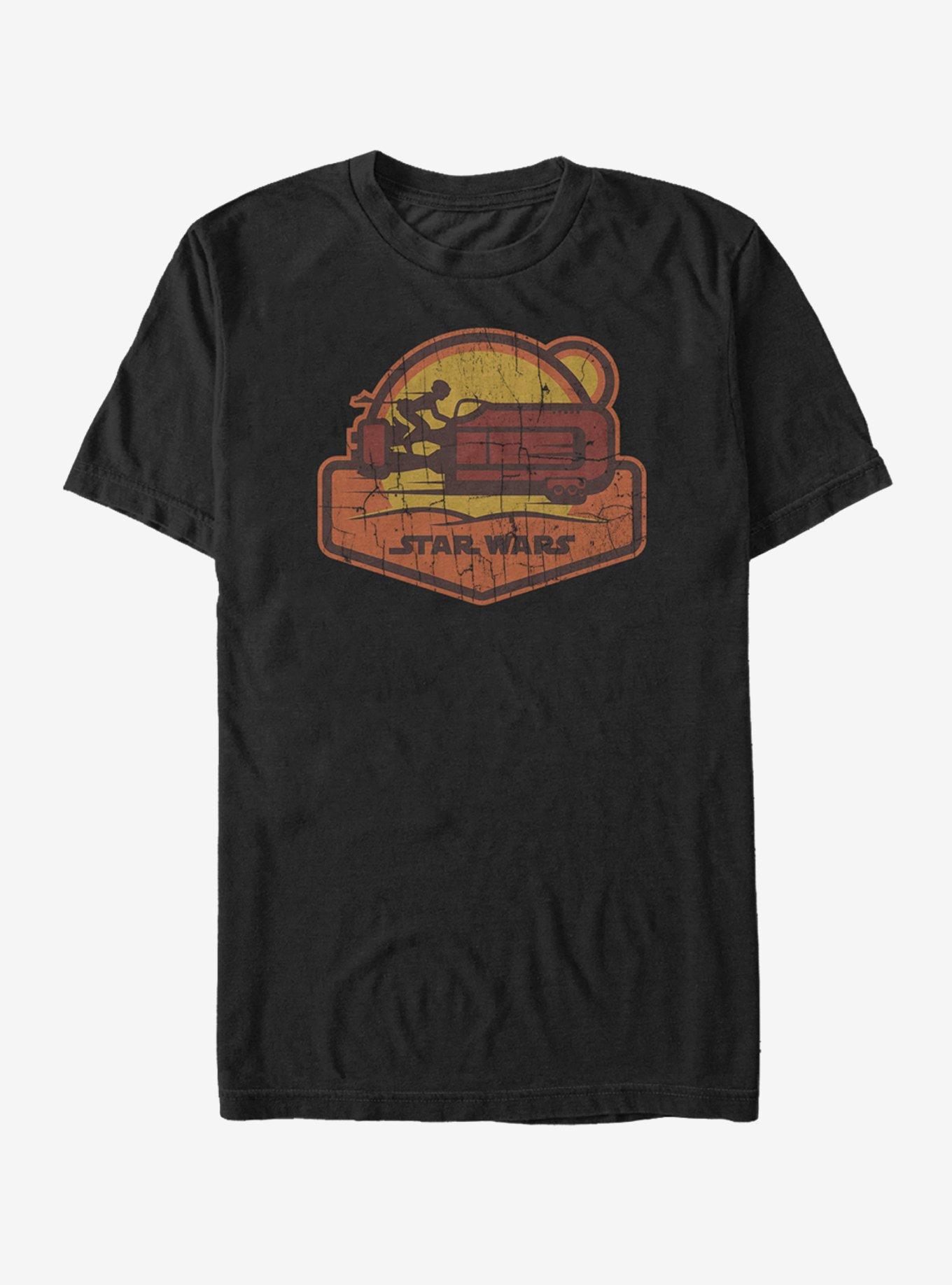 Star Wars Rey Speeder Badge T-Shirt, BLACK, hi-res