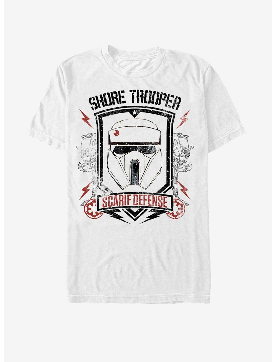 Star Wars Shoretrooper Scarif Defense T-Shirt, WHITE, hi-res
