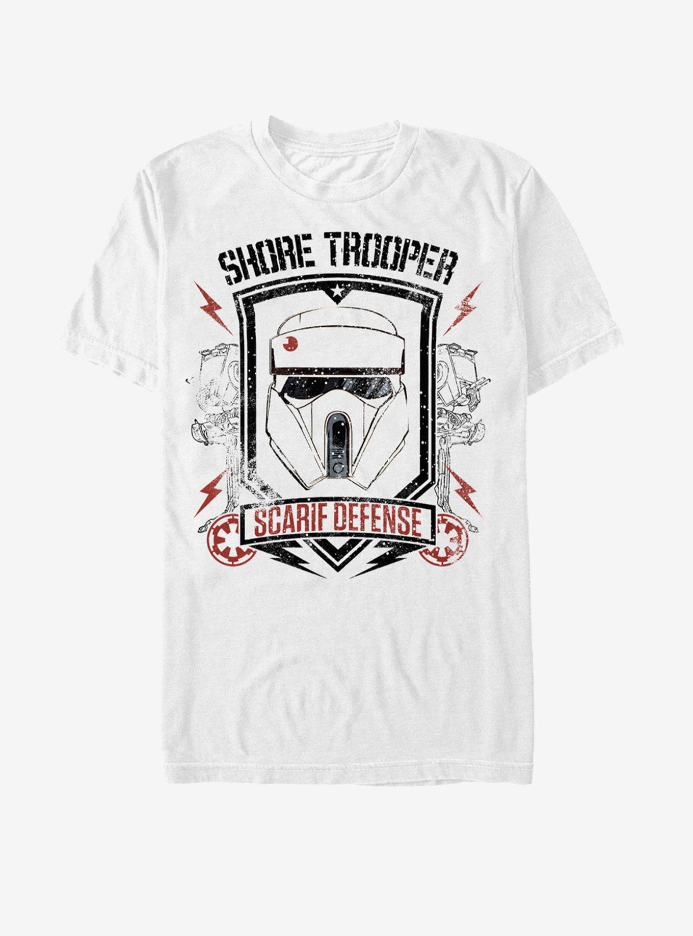 Star Wars Shoretrooper Scarif Defense T-Shirt, WHITE, hi-res