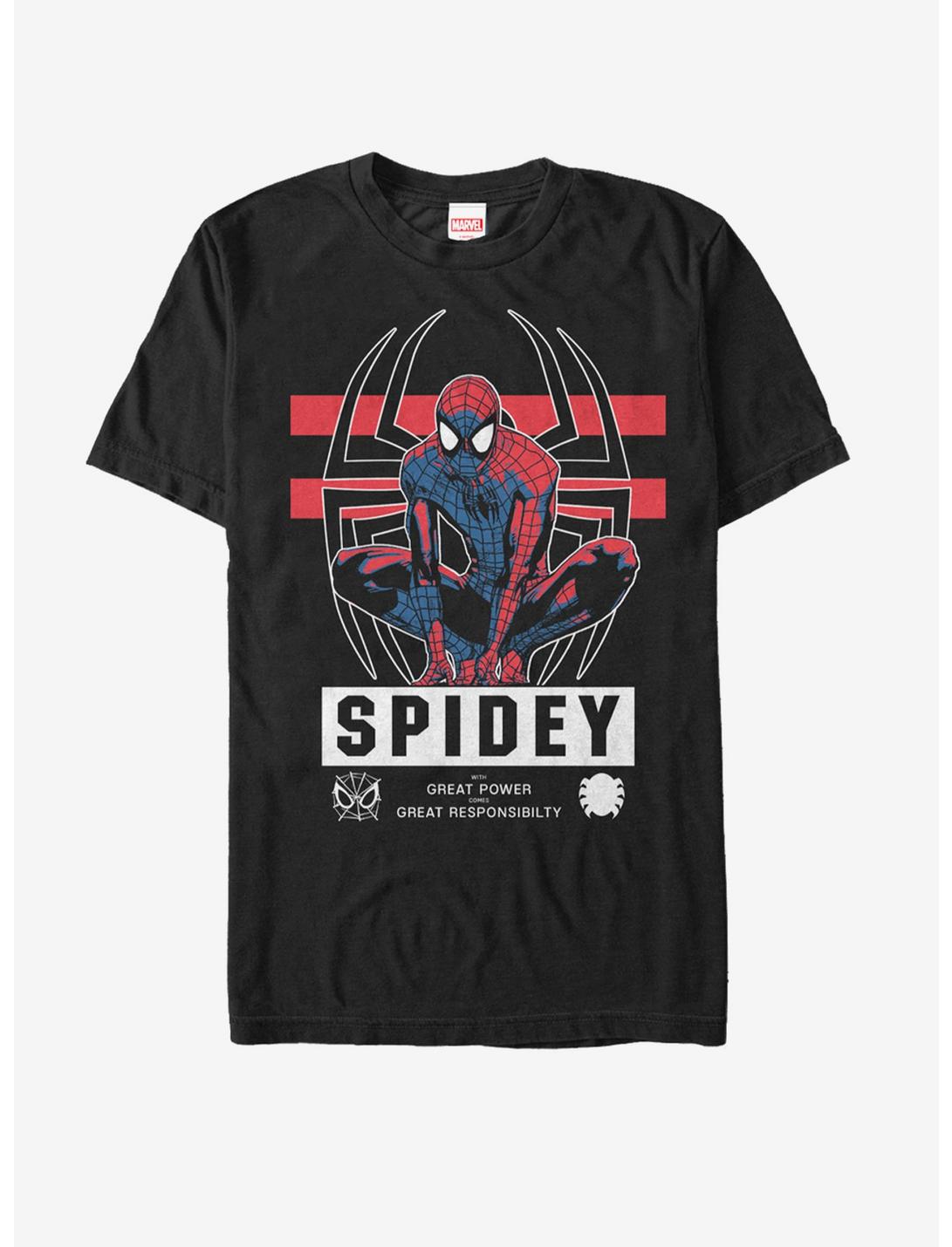 Marvel Spider-Man Spidey Great Responsibility T-Shirt, BLACK, hi-res