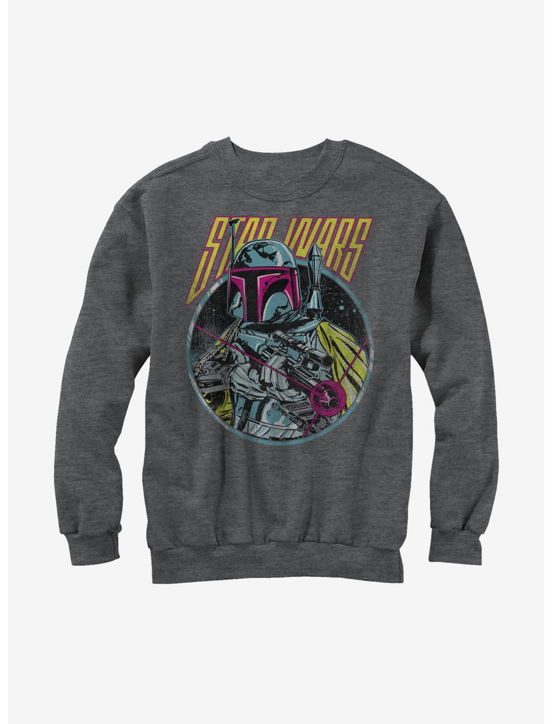 Star Wars Boba Fett Blaster Sweatshirt, CHAR HTR, hi-res