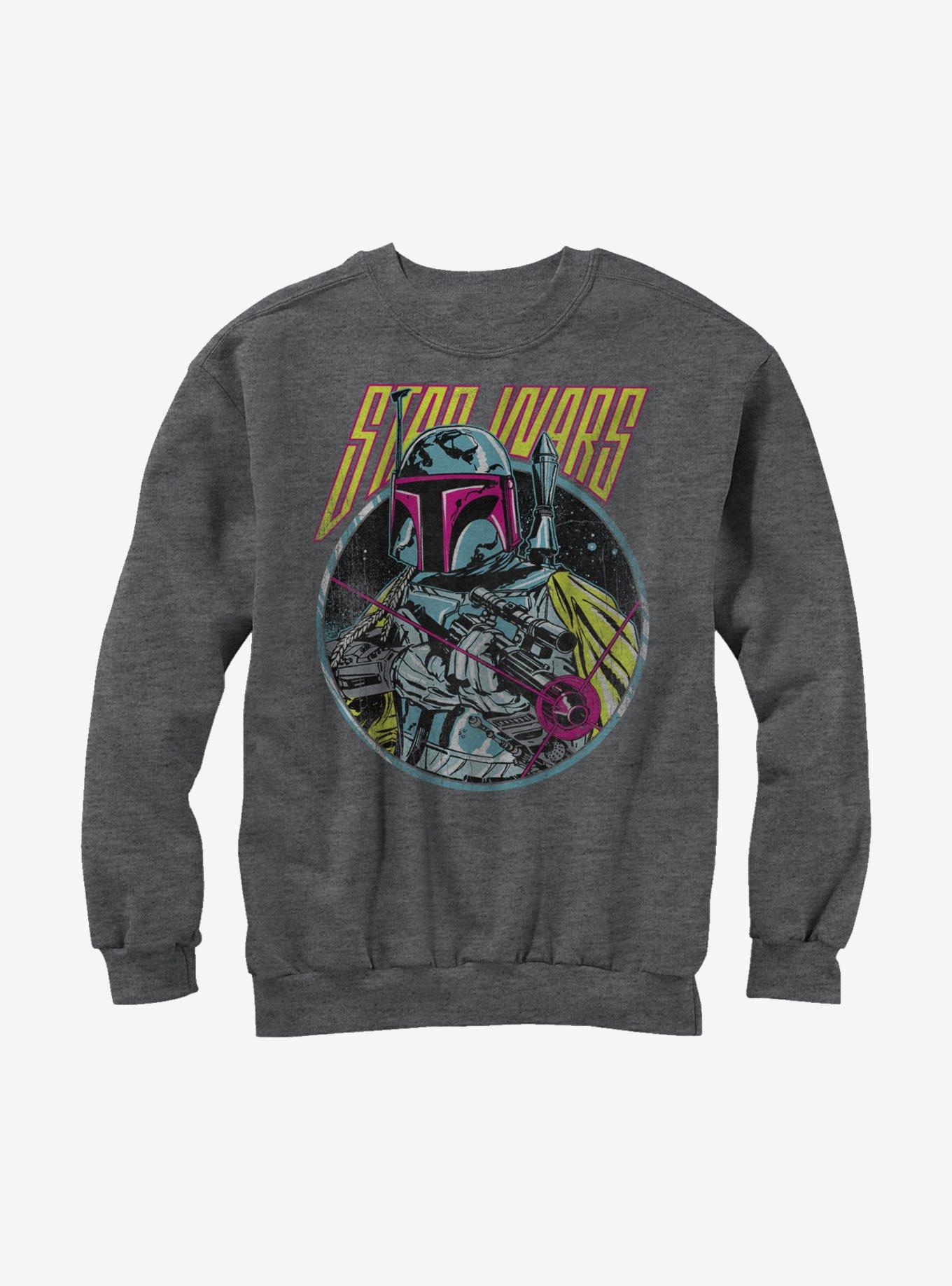 Star Wars Boba Fett Blaster Sweatshirt, CHAR HTR, hi-res