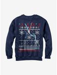 Star Wars Ugly Christmas Sweater Duel Girls Sweatshirt, NAVY, hi-res