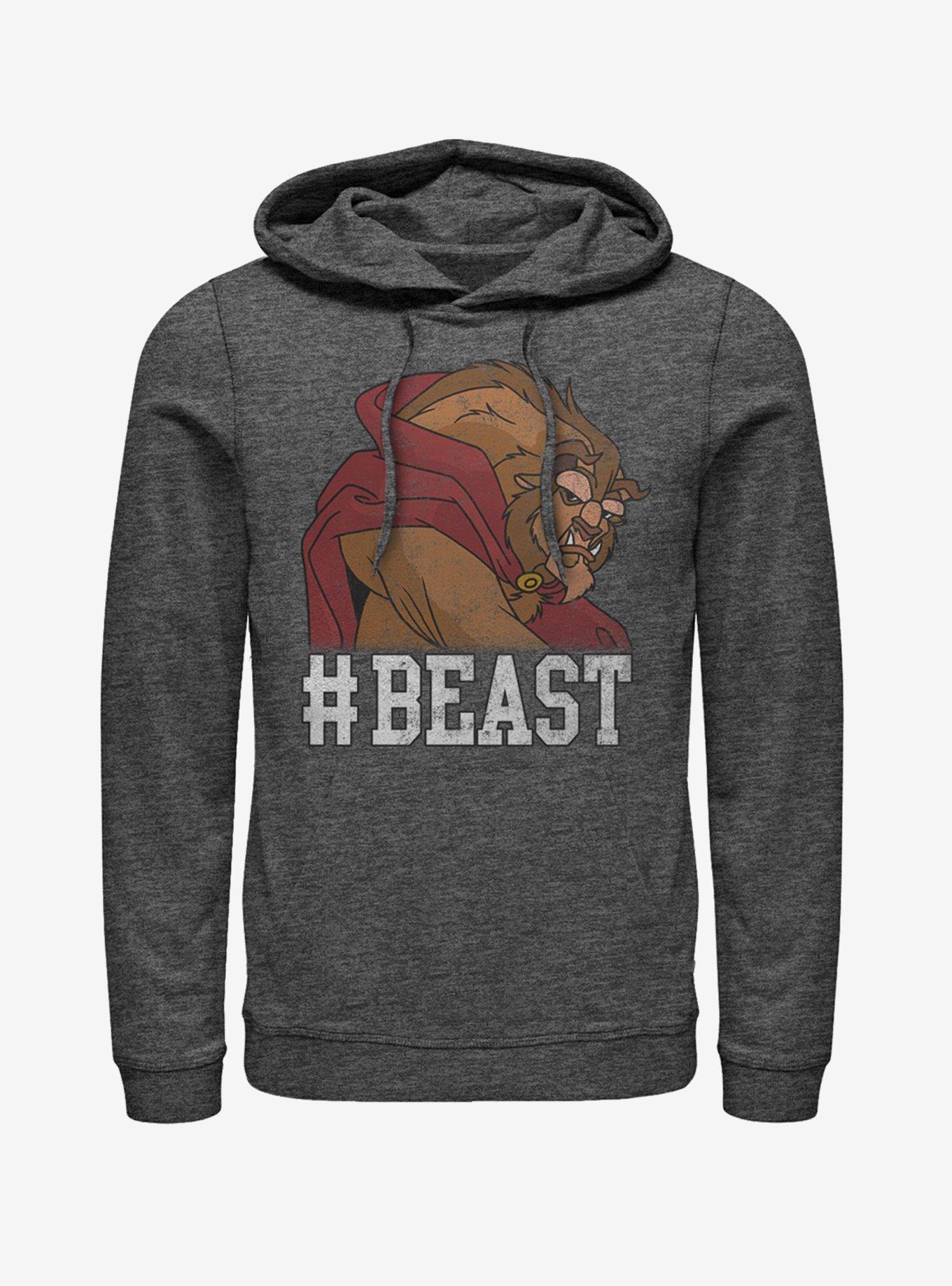 Disney Beauty And The Beast Grumpy Beast Hoodie, CHAR HTR, hi-res