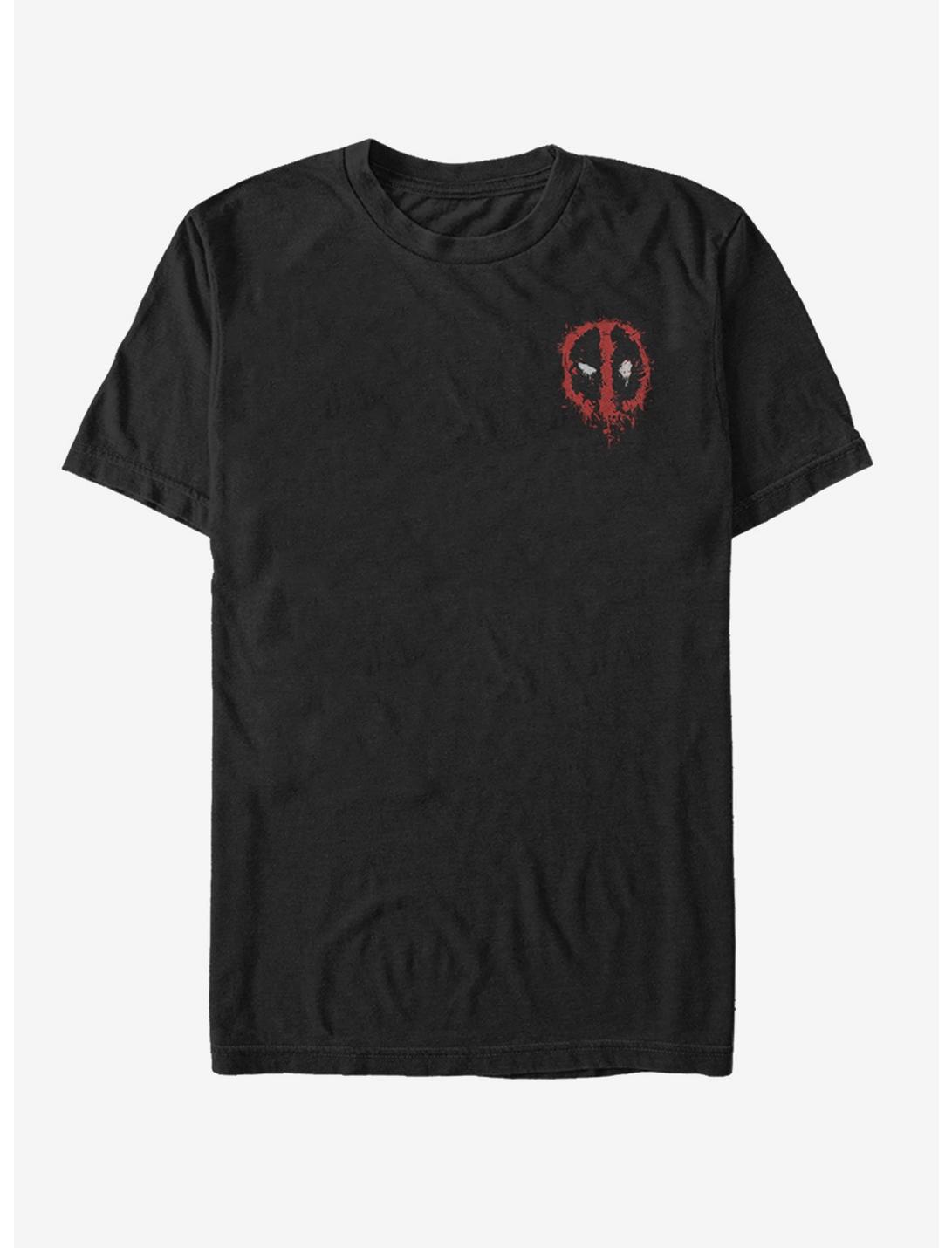 Marvel Deadpool Mini Splatter Icon T-Shirt, BLACK, hi-res