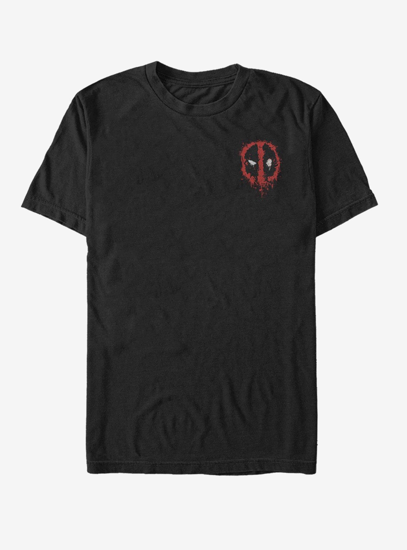 Marvel Deadpool Mini Splatter Icon T-Shirt, BLACK, hi-res